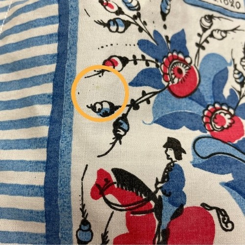 Vintage Schürze Küche Krawatte Taille Hostess Illustrationen Retro blau Hostess Blumen - Bild 10 von 11