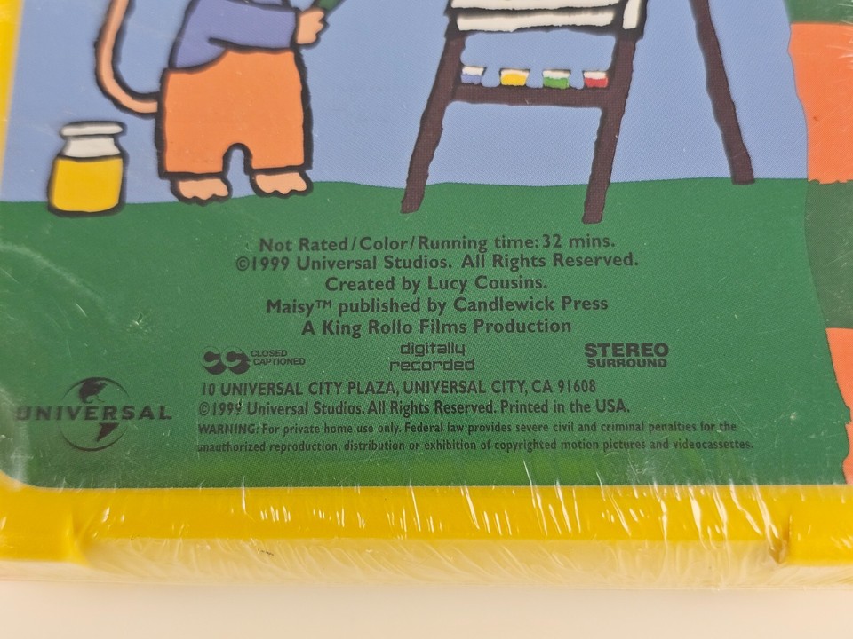 Maisy's Colors and Shapes VHS Video Tape 1999 90's Universal Studios