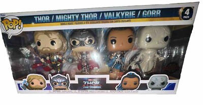 Funko Pop 4 Pack Marvel A1 Thor Love and Thunder Thor Mighty