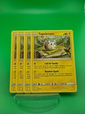 4x Togedemaru 73/236 Sole e Luna Eclissi Cosmica Carta Pokémon Non Comune 2019