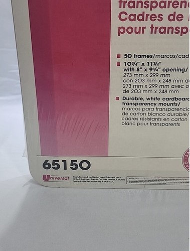 3M Karton Transparent MONTAGERAHMEN 50 Stück RS 7120 Whiteboard USA Versiegelt - Bild 5 von 8