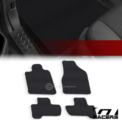 For 2010-2013 Acura ZDX Honeycomb HEX Rubber All Weather Floor Mats Carpets 4pc