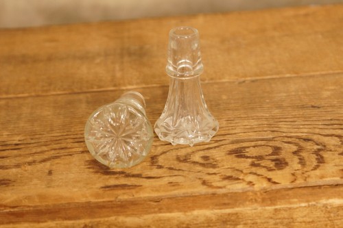 Antik Vintage Glas Flasche Stopper Deckel Teile Sirup Dekanter Parfüm - Bild 10 von 11