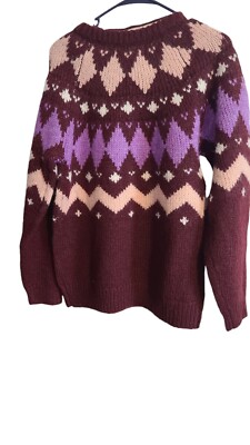 Vero Moda Womens L Sweater Nordic Ribbed Crew Neck Straight Cut Soft Long Sleeve