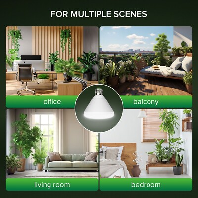 SANSI Grow Light Bulb BR30 24W Full Spectrum Plant Lamp Hydroponic Houseplants