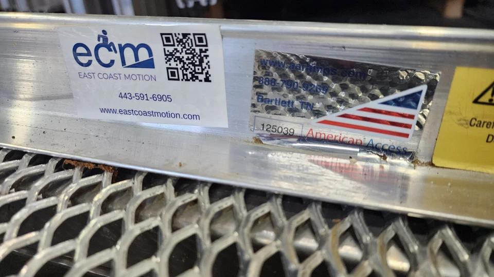 Rampa de acesso modular de alumínio para deficientes comercial residencial instalação - Imagem 2 de 4