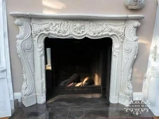 FRENCH STYLE MARBLE FIREPLACE MANTEL - JX516