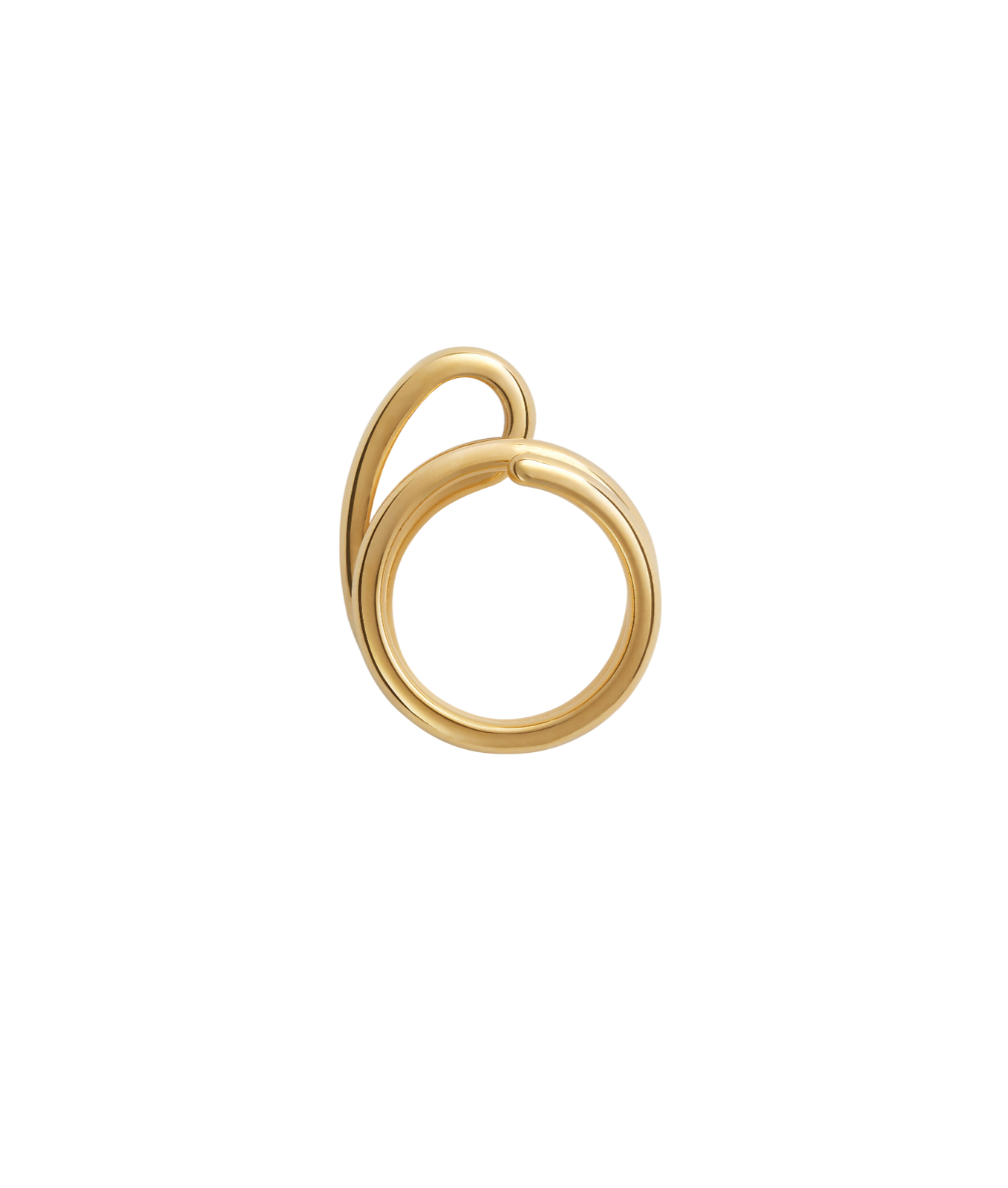 BOTTEGA VENETA Frills $750 Yellow Gold Ring New And Authentic