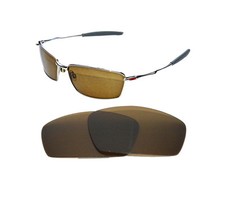 NEW POLARIZED BRONZE REPLACEMENT LENS FOR OAKLEY SQUARE WHISKER SUNGLASSES