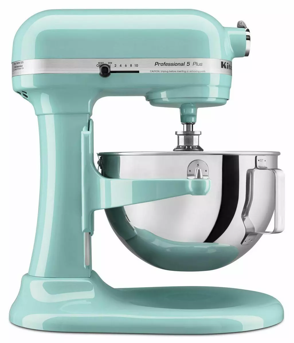 KitchenAid Pro 5 Teal Ocean Aqua Blue Professional Plus 5Q Bowl-Lift Stand  Mixer