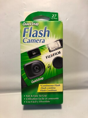 Fuji Film Camera Quick Snap Flash 27 Exposure 400 Speed Color 09/2019 Disposable