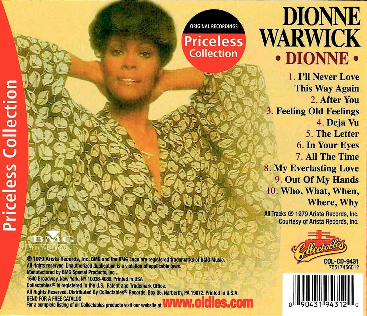 Dionne Warwick: Dionne 1979 (Barry Manilow) CD-New $19.99 | eBay