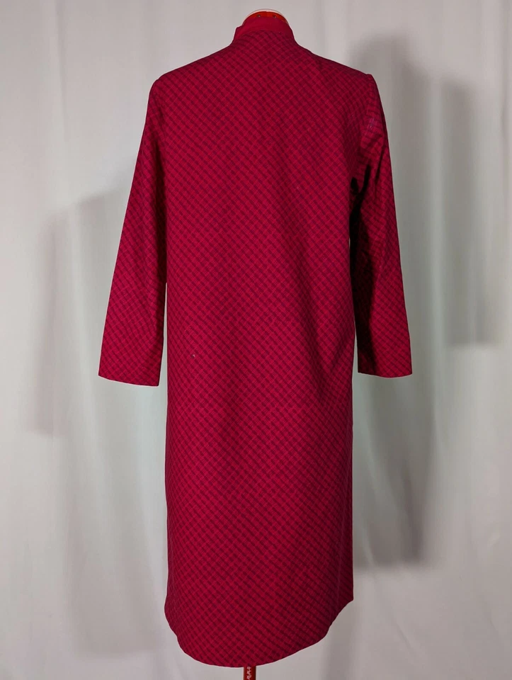 Marimekko Vintage Años 60 Op Art Vibrante Esmoquin Magenta Babero Caftán Túnica Vestido Mod Foto 4 de 4