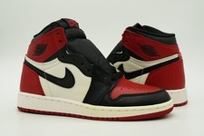 AIR JORDAN 1 RETRO HIGH OG GS NEW SIZE 4Y BRED TOE GYM RED SUMMIT 575441 610