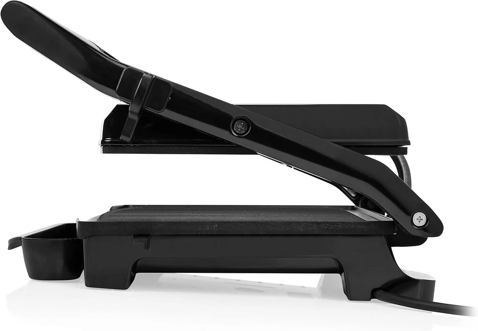 Piastra per Panini Acciaio Inox 2000W Toaster per Sandwich vassoio raccolta gras - Immagine 3 di 4