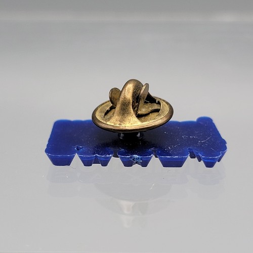 VTG Arlington Texas Pin Button Hat Lapel Tie Vest Blue Gold Plastic Spellout - Picture 4 of 7