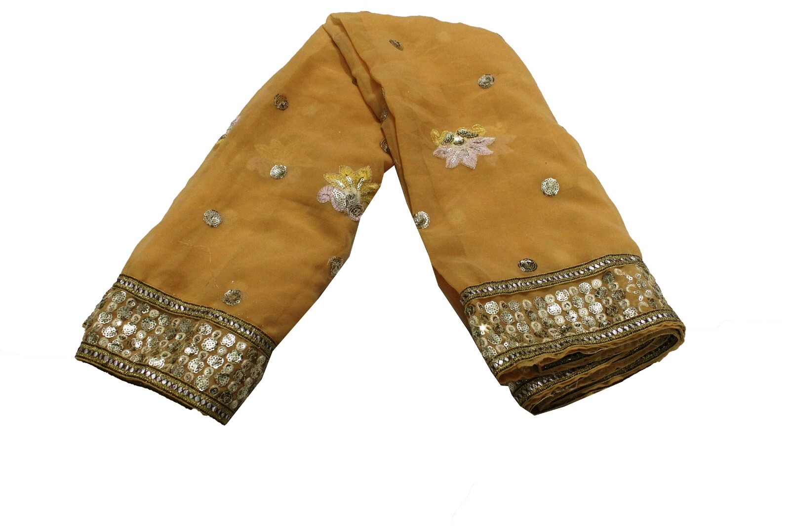 Silk Sari Bridesmaid Dupatta Indian Handmade Vintage Women Wear Neck