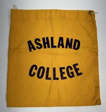 Vintage Golden Yellow Ashland College Drawstring Tote Bag