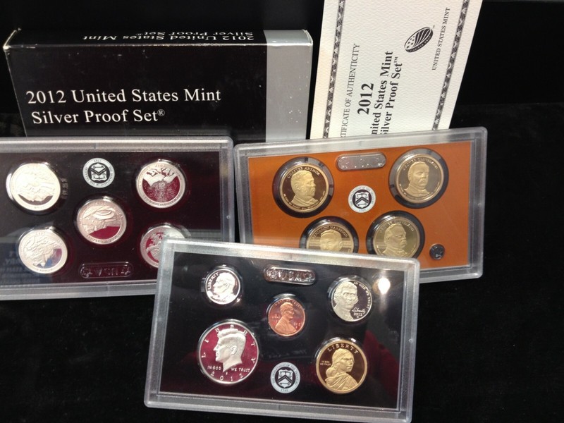 2012-S United States Mint Silver Proof Set W/ COA & Box KEY DATE!