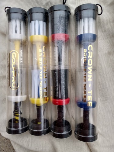 GOLF CROWN-TEE BRISTLE BRUSH TEES 2 3/4" Optimal Contact Driver/Wood (8 TEES)