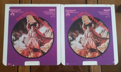 The Ten Commandments Part 1 & Part 2 CED Video Disc Movie | eBay 
