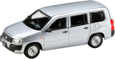 HJ64 1/64 TOYOTA PROBOX VAN DX Silver Metallic HJ641062S