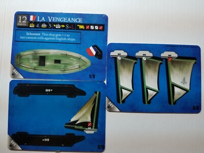 Wizkids Pirates CSG La Vengeance #049 UNCOMMON Unpunched ship 