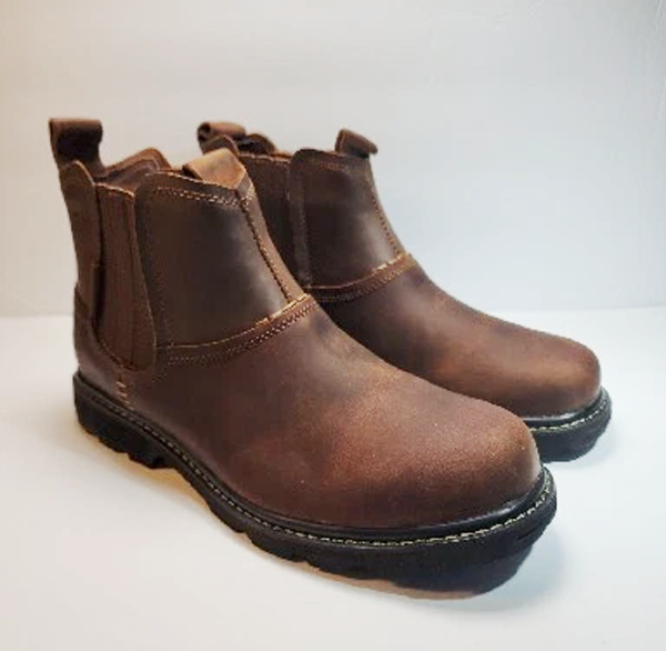 Skechers Men's Blaine Orsen Ankle Brown Leather Boot 10