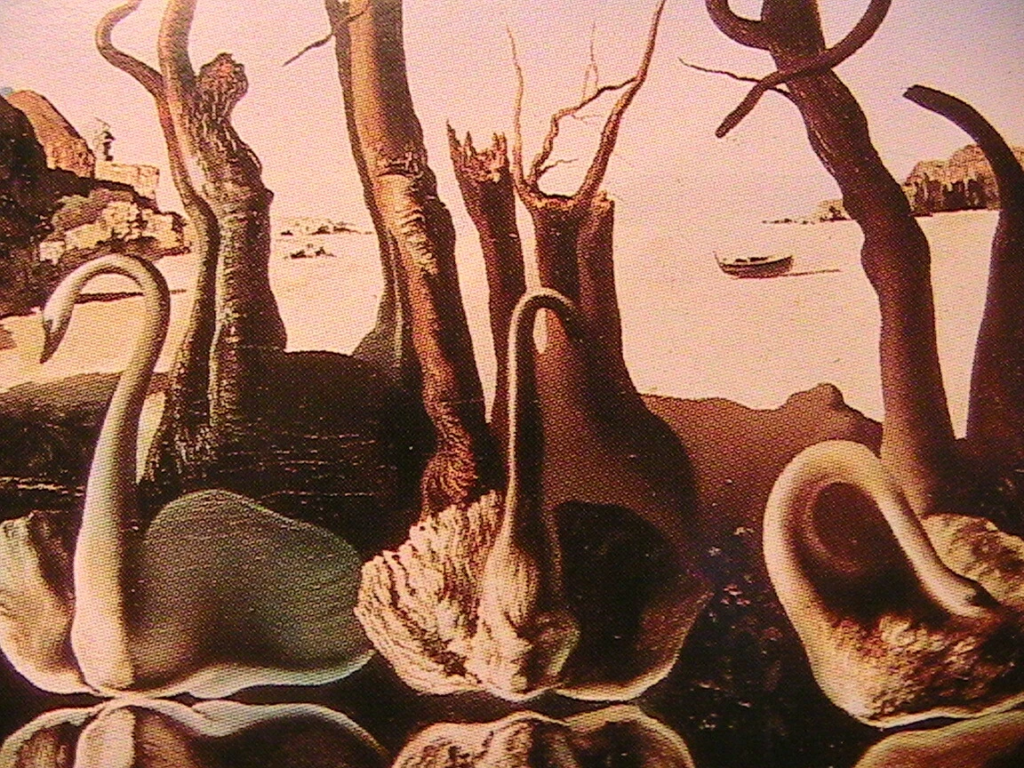 Swans Reflecting Elephants Original