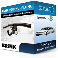 FüR Skoda Superb Stufenheck 03.2008-04.2015 Brink AnhäNgerkupplung Abnehmbar Neu