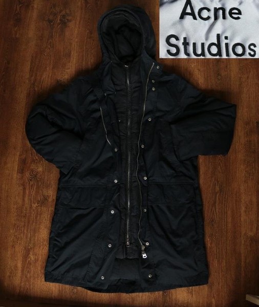 Herren Acne Studios Parka Schwarz 40 /L / 48