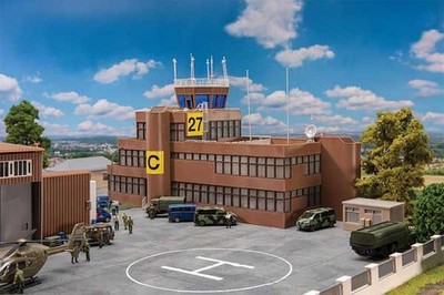 Faller 144112 HO Scale Airport Tower Building -- Kit - 15 x 6-3/16 x 11-1/8'' 38