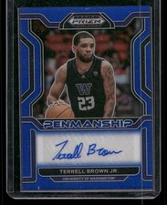 2022 Panini Prizm DP #CP-TBJ Terrell Brown Jr. College Penmanship Blue #/149