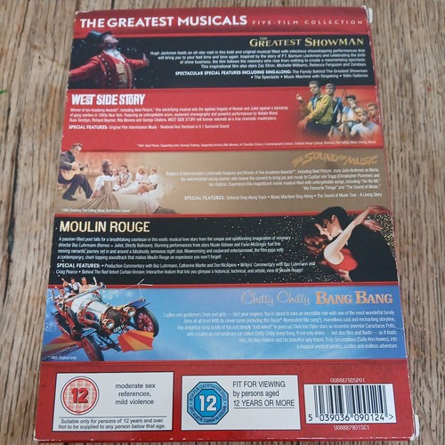 The Greatest Musicals: Five Film Collection DVD (2018) excellent condition - Picture 2 of 8