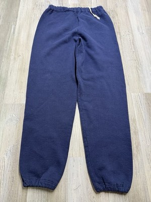 Vintage Russell Athletic Sweatpants Mens Medium Navy Fleece Made