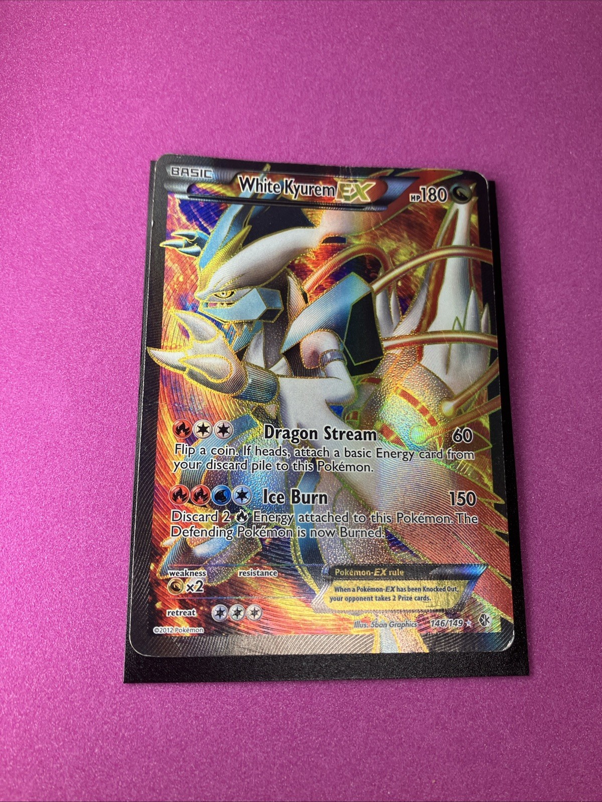 Pokemon TCG White Kyurem EX 146/149 Boundaries Crossed
