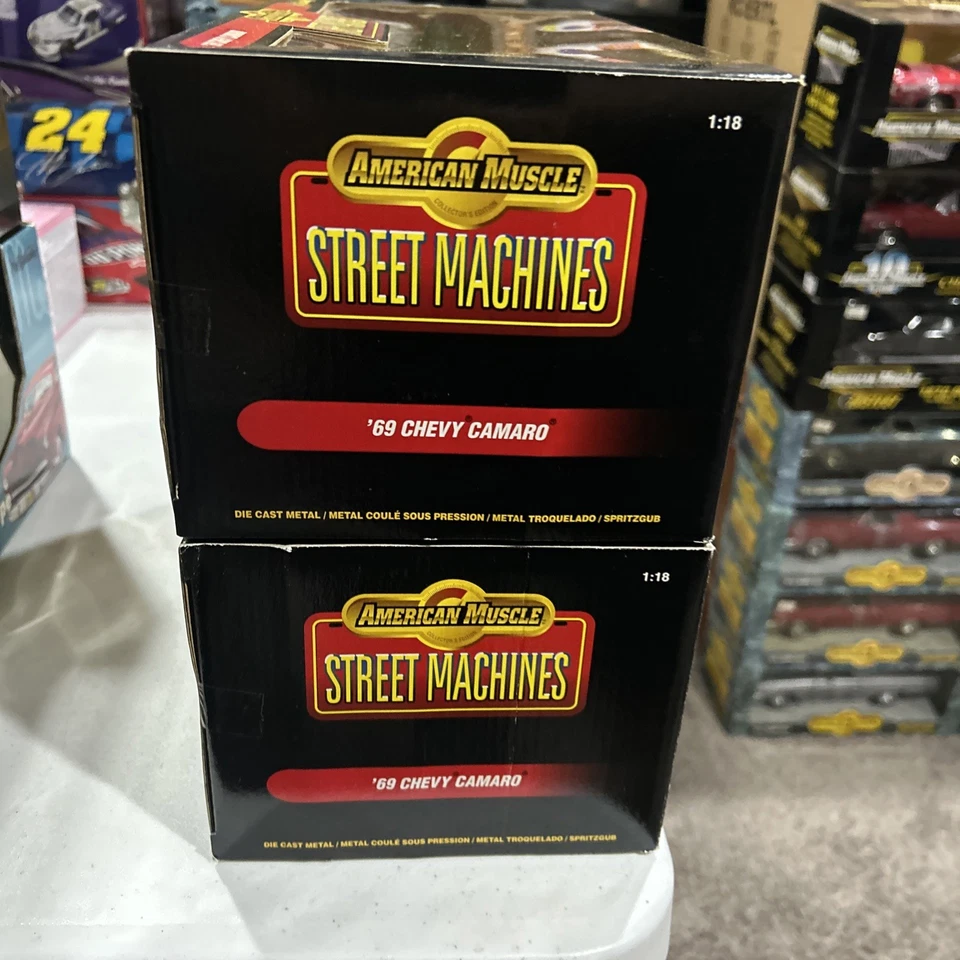 Ertl American Muscle Street Machines de colección Chevy Camaro 69 diecast escala 1:18 nuevo en caja Foto 4 de 4