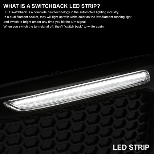 Fit 2018-2021 Subaru WRX STI Switchback LED Signal Fog Lights Bumper Lamps+Bezel - Picture 5 of 11