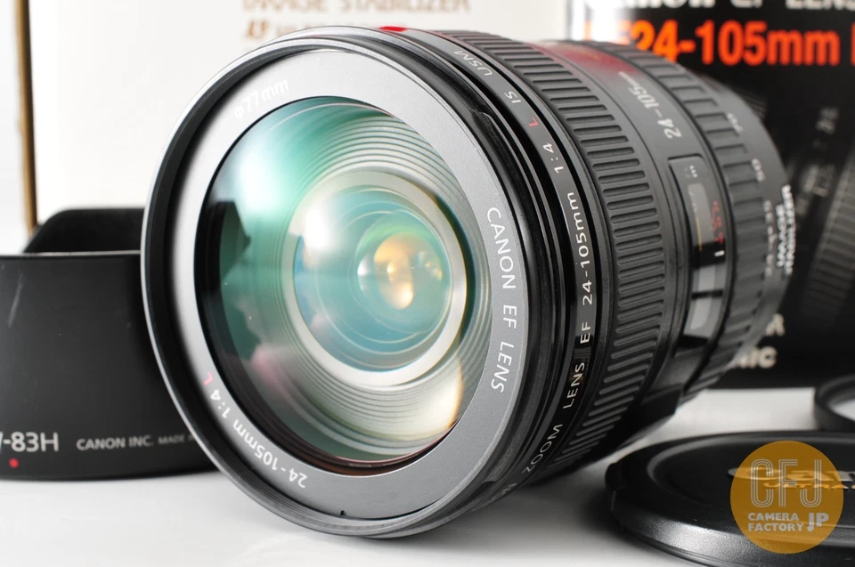 [Tested] Canon EF 24-105mm F/4 L IS USM Lens + Hood Cap Box Zoom DSLR Japan #886 - Image 3 of 4