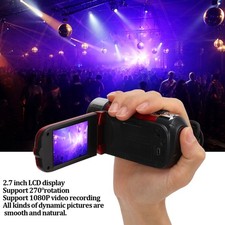 Video Camera Camcorder Full HD Camera Recorder 270  Rotation 2.7 Inch Color
