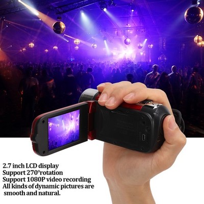 Video Camera Camcorder Full HD Camera Recorder 270° Rotation 2.7 Inch Color