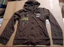 VTG Twilight Saga Women’s Brown 2x Team Jacob Zip Up Reversible Hoodie RARE NWT