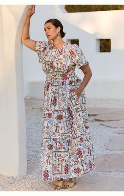 chinese dress ladies Plus Size Tiered Maxi Dress – 2020AVE main image 0