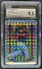 2021 Panini Mosaic Rafael Devers Stained Glass #SG9 Red Sox CSG 9.5