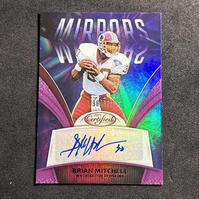BRIAN MITCHELL Auto Purple 96/125 Mirrors Signature 2025 Panini Certfied MS-BMI