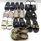 Hilfiger, Crocs, Adidas, And Other Assorted Sandals/Clogs, Mix Sizes Lot of 10