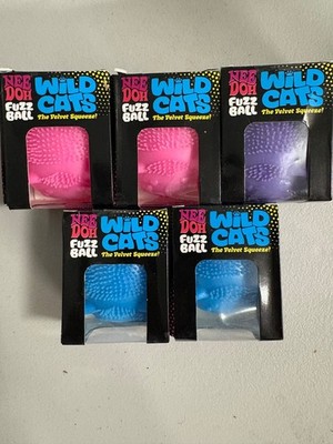 squishy wild cats fuzz ball  5 count lot