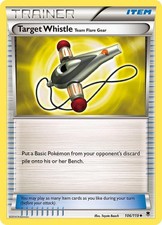 Pokémon TCG Target Whistle Team Flare Gear XY Phantom Forces 106/119 Uncommon NM
