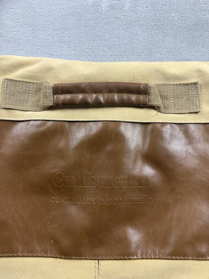 Field & Co Canvas Laptop Messenger Bag Tan Brown Plaid Work Shoulder Satchel - Изображение 3 из 4