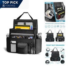 Car Front Seat Organizer 17x6 inches, Adjustable Storage Organizer for Car In...